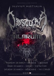 Obscura | Diluvium Australia 2019 Tour